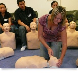 Clearing airwaves on training dolls